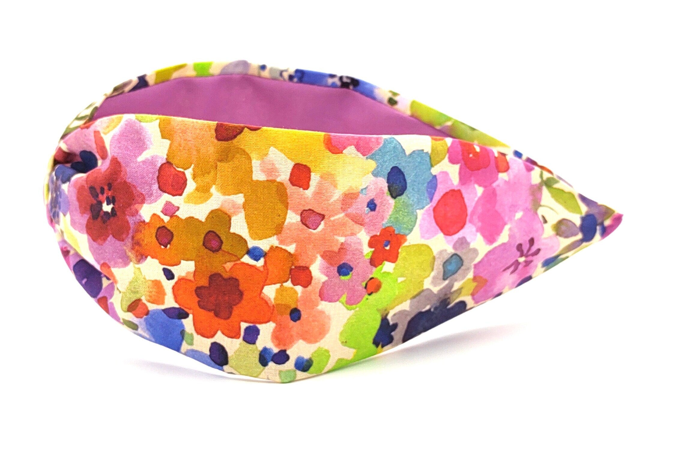 Floral Headband, Floral Cotton Headband, Headband for women, Boho Headband, Wide Headband, Women Accessory, Bohemian Headband