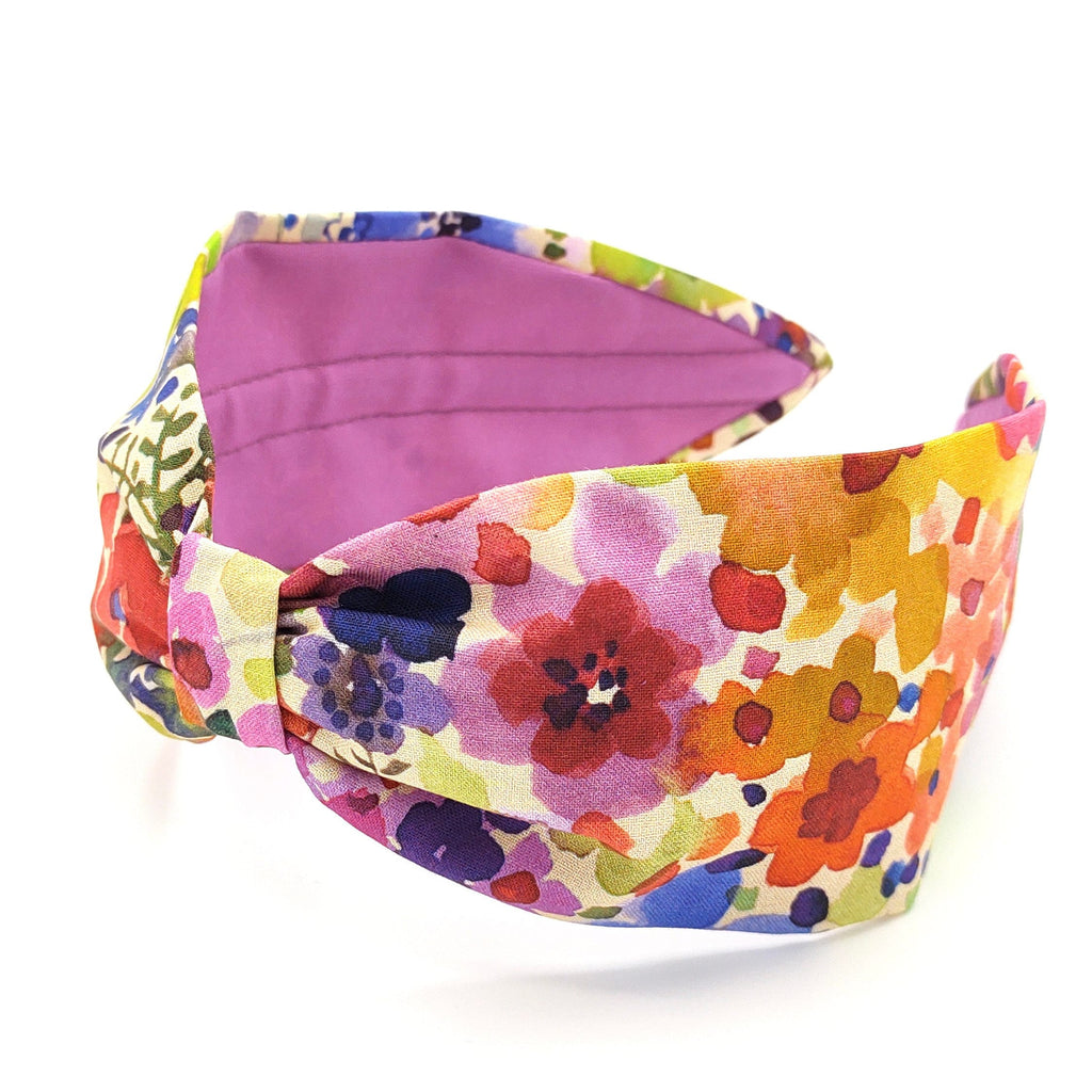 Floral Headband, Floral Cotton Headband, Headband for women, Boho Headband, Wide Headband, Women Accessory, Bohemian Headband