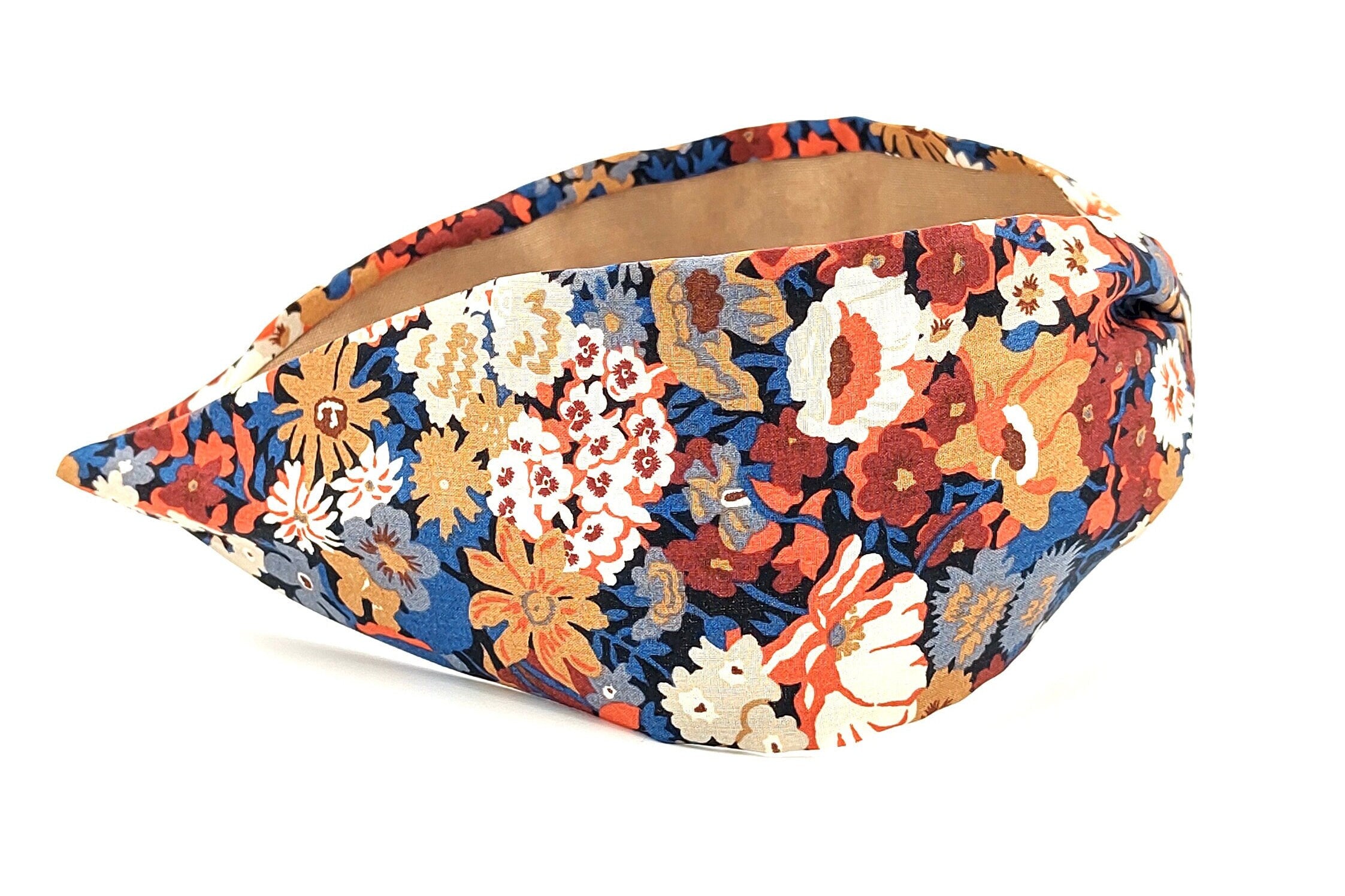 Liberty London Fabric Headband, Boho Headband, Wide Style Modern Headband, Floral Headband, Handcrafted Headband, Bohemian Print