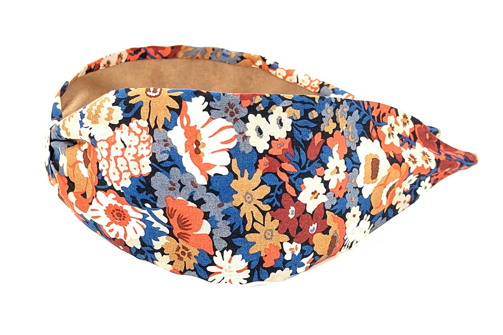 Liberty London Fabric Headband, Boho Headband, Wide Style Modern Headband, Floral Headband, Handcrafted Headband, Bohemian Print