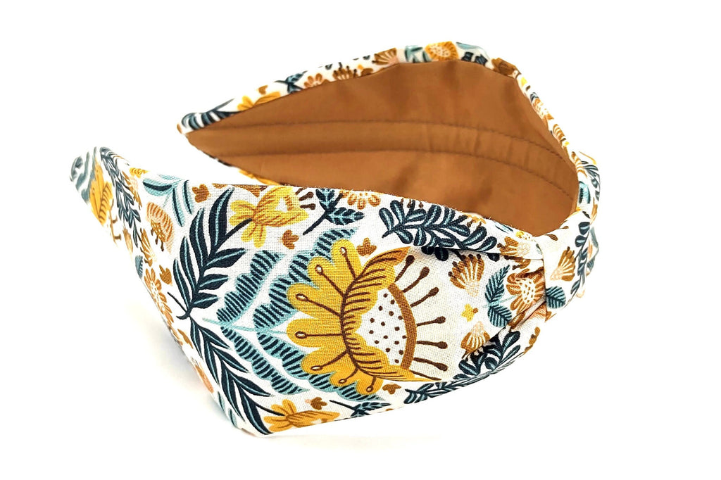 Headband, Handcrafted Headband, Modern Headband, Bohemian, Wide Style, Floral Headband