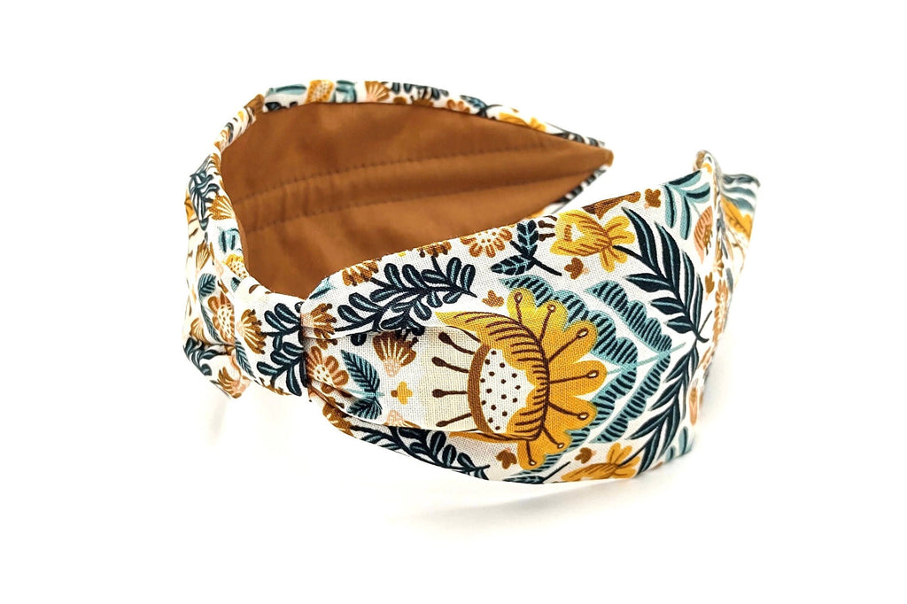 Headband, Handcrafted Headband, Modern Headband, Bohemian, Wide Style, Floral Headband