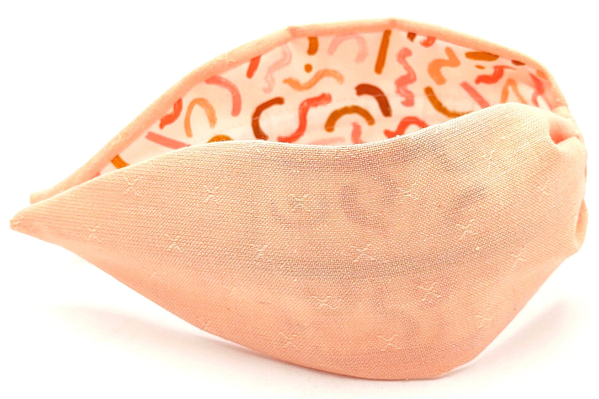 Headband, Handcrafted Headband, Modern Headband, Diadema, Diadem, Bohemian, Wide Style, Woven Cotton, Coral Pink