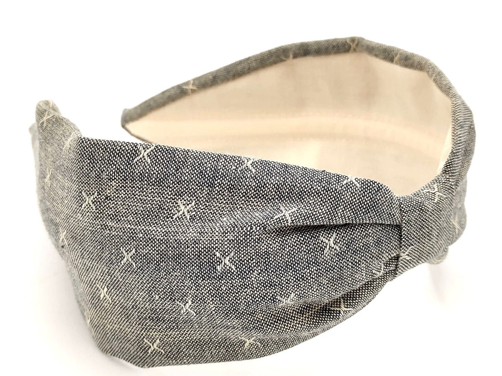 Headband, Handcrafted Headband, Modern Headband, Diadema, Diadem, Bohemian, Wide Style, Woven Cotton, Black