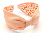 Headband, Handcrafted Headband, Modern Headband, Diadema, Diadem, Bohemian, Wide Style, Woven Cotton, Coral Pink