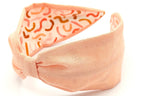 Headband, Handcrafted Headband, Modern Headband, Diadema, Diadem, Bohemian, Wide Style, Woven Cotton, Coral Pink