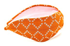Headband, Handcrafted Headband, Modern Headband, Diadema, Diadem, Bohemian, Wide Style, Woven Cotton, Orange, Spring Headband