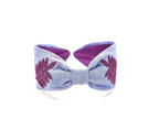Headband, Embroidered Headband, Embroidered Purple Headband, Modern Headband, Boho Headband, Purple Headband, Embroidered Leaves