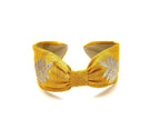 Headband, Embroidered Headband, Embroidered Yellow Headband, Modern Headband, Boho Headband, Yellow, Embroidered Leaves