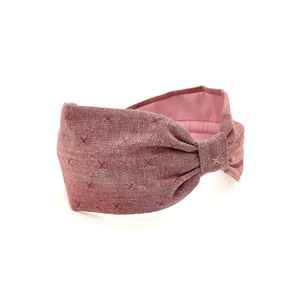 Headband, Handcrafted Headband, Modern Headband, Diadema, Diadem, Bohemian, Wide Style, Woven Cotton, Red, Spring Headband