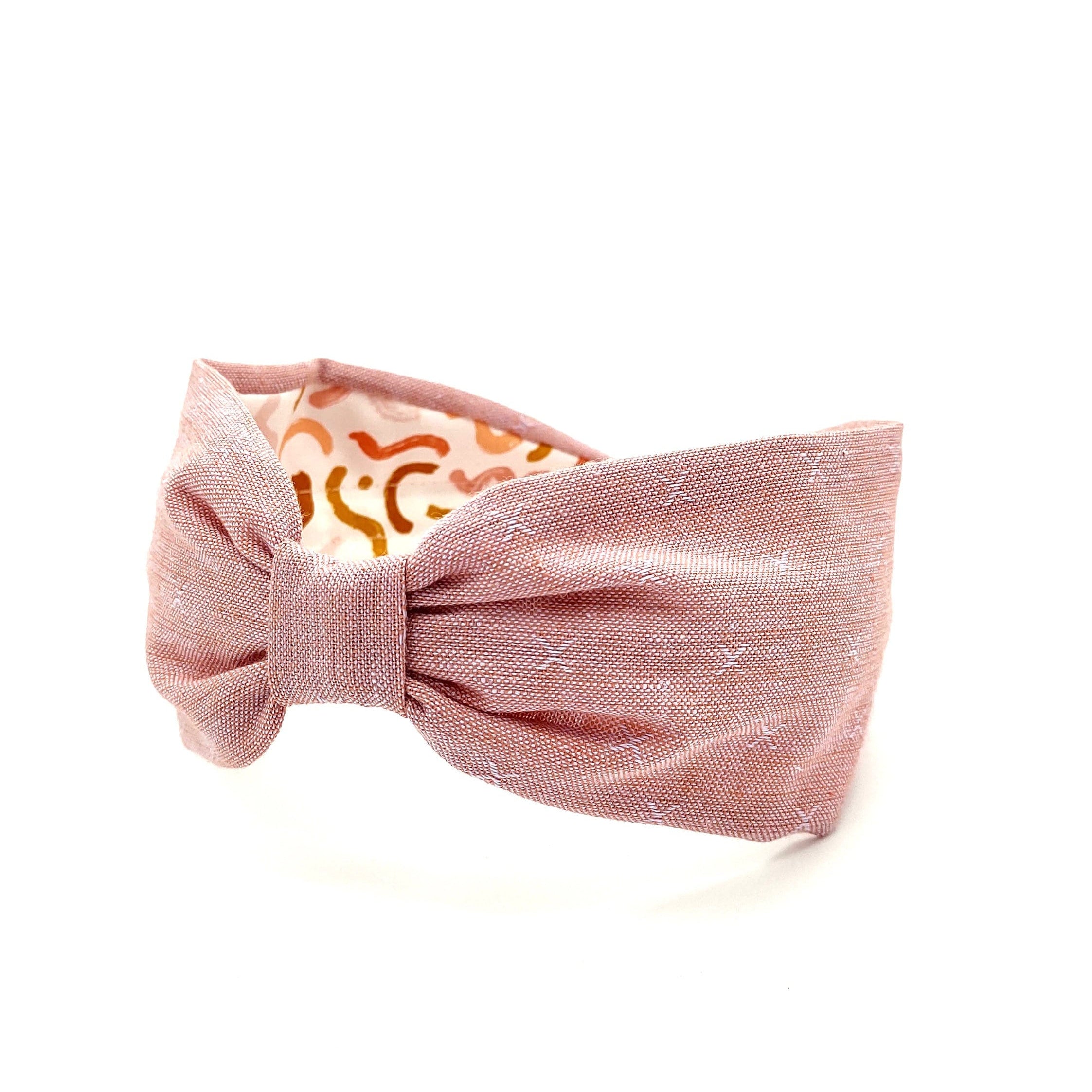 Headband, Handcrafted Headband, Modern Headband, Diadema, Diadem, Bohemian, Wide Style, Woven Cotton, Pink