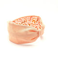 Headband, Handcrafted Headband, Modern Headband, Diadema, Diadem, Bohemian, Wide Style, Woven Cotton, Coral Pink