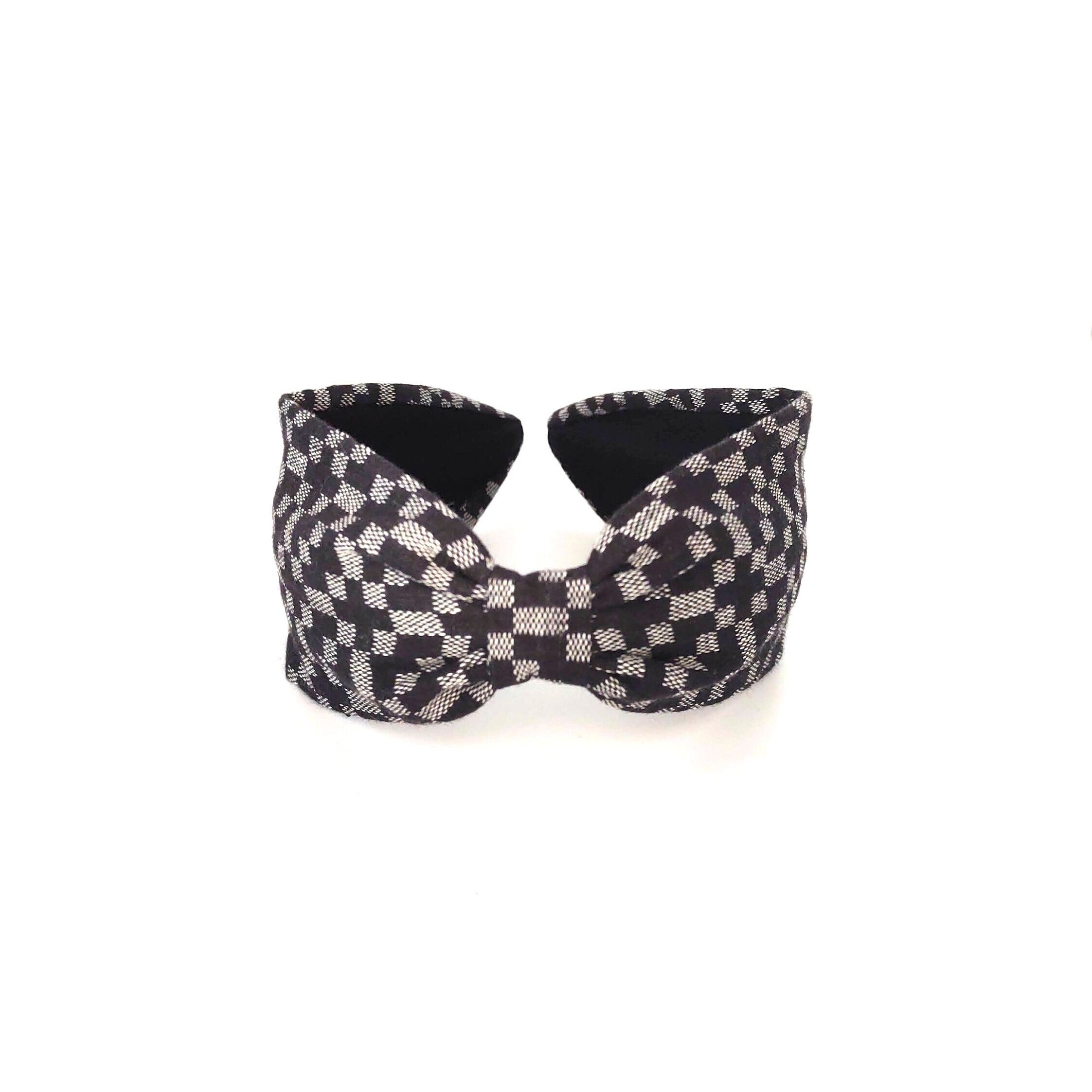 Headband, Handcrafted Headband, Modern Headband, Diadema, Diadem, Bohemian, Wide Style, Woven Cotton, Black and Gray