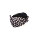 Headband, Handcrafted Headband, Modern Headband, Diadema, Diadem, Bohemian, Wide Style, Woven Cotton, Black and Gray