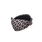 Headband, Handcrafted Headband, Modern Headband, Diadema, Diadem, Bohemian, Wide Style, Woven Cotton, Black and Gray