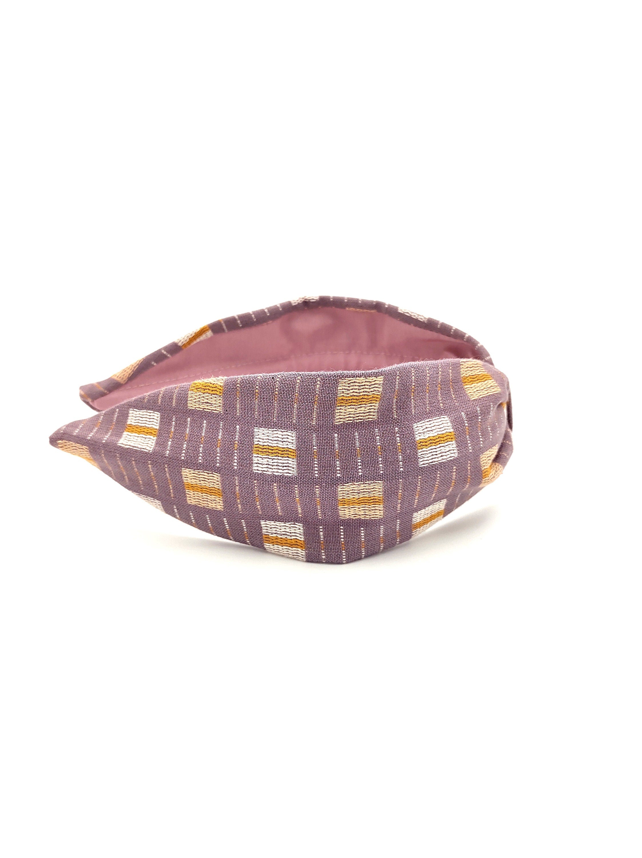 Woven Cotton Wide Headband: Modern Bohemian Style