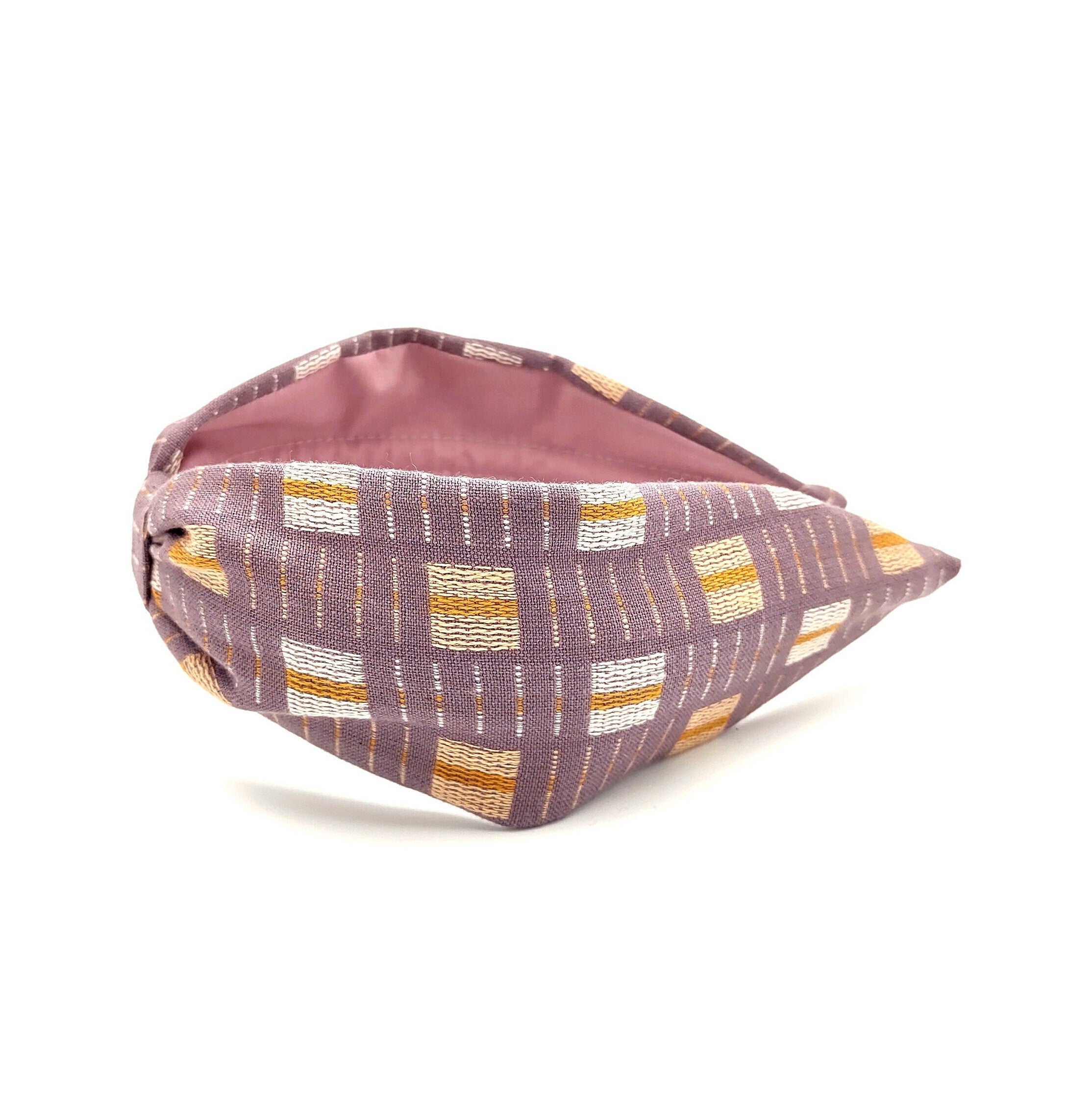 Woven Cotton Wide Headband: Modern Bohemian Style