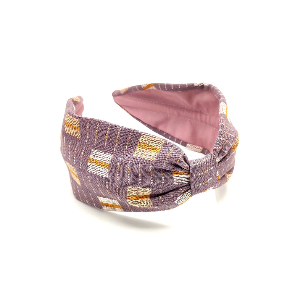 Woven Cotton Wide Headband: Modern Bohemian Style