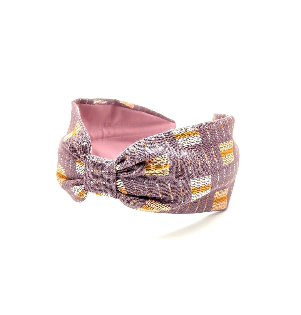Woven Cotton Wide Headband: Modern Bohemian Style