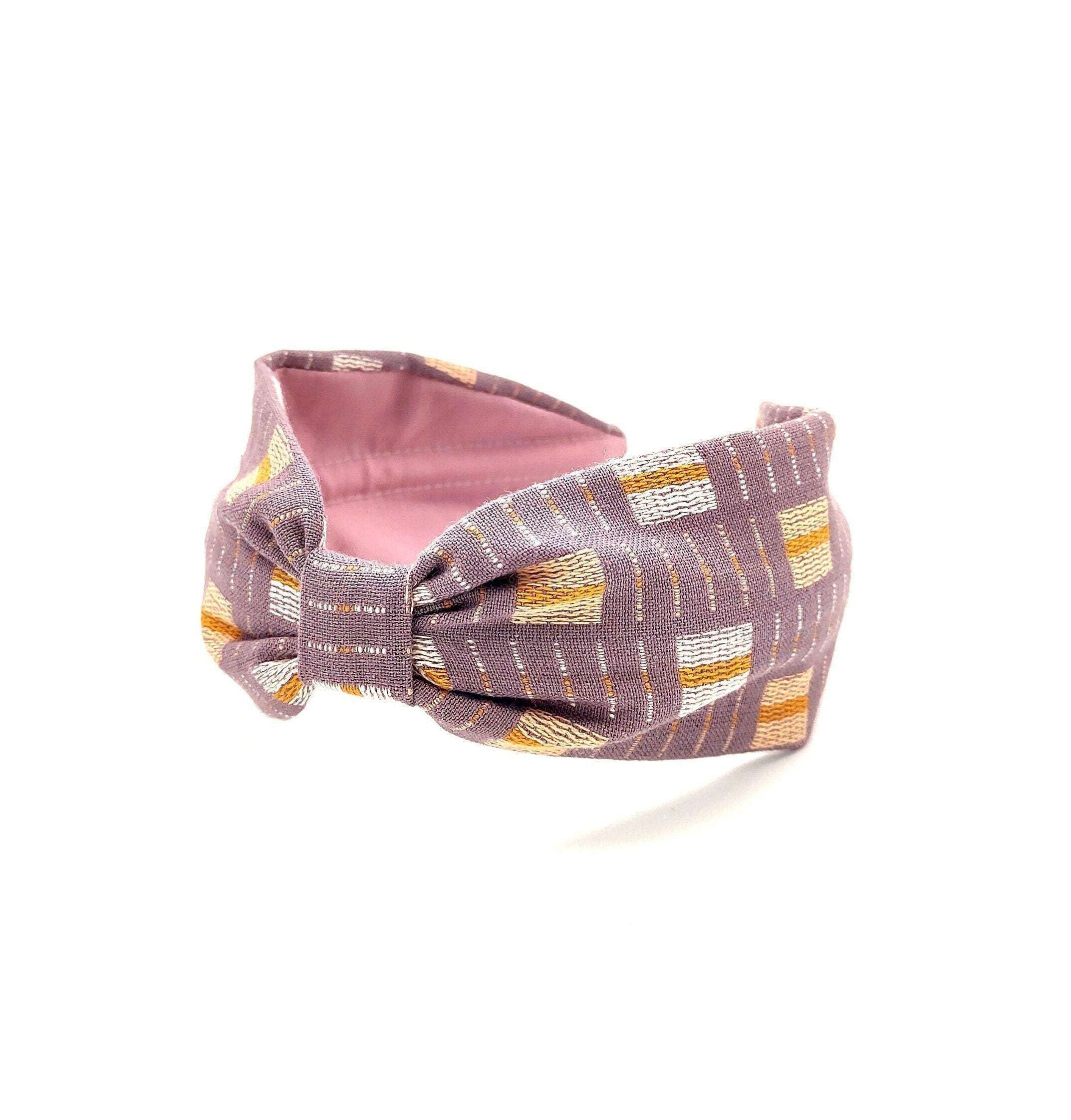 Woven Cotton Wide Headband: Modern Bohemian Style