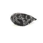 Liberty London Fabric Headband, Boho Headband, Wide Style Modern Headband, Floral Headband, Handcrafted Headband, Black