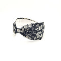 Liberty London Fabric Headband, Boho Headband, Wide Style Modern Headband, Floral Headband, Handcrafted Headband, Black