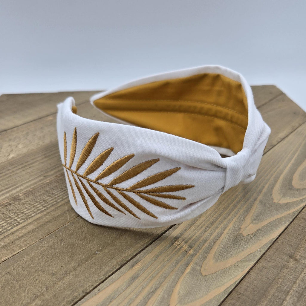 Headband, Handcrafted Headband, Embroidered Headband, Modern Headband, Bohemian, Wide Style, White, White Embroidered Hair band