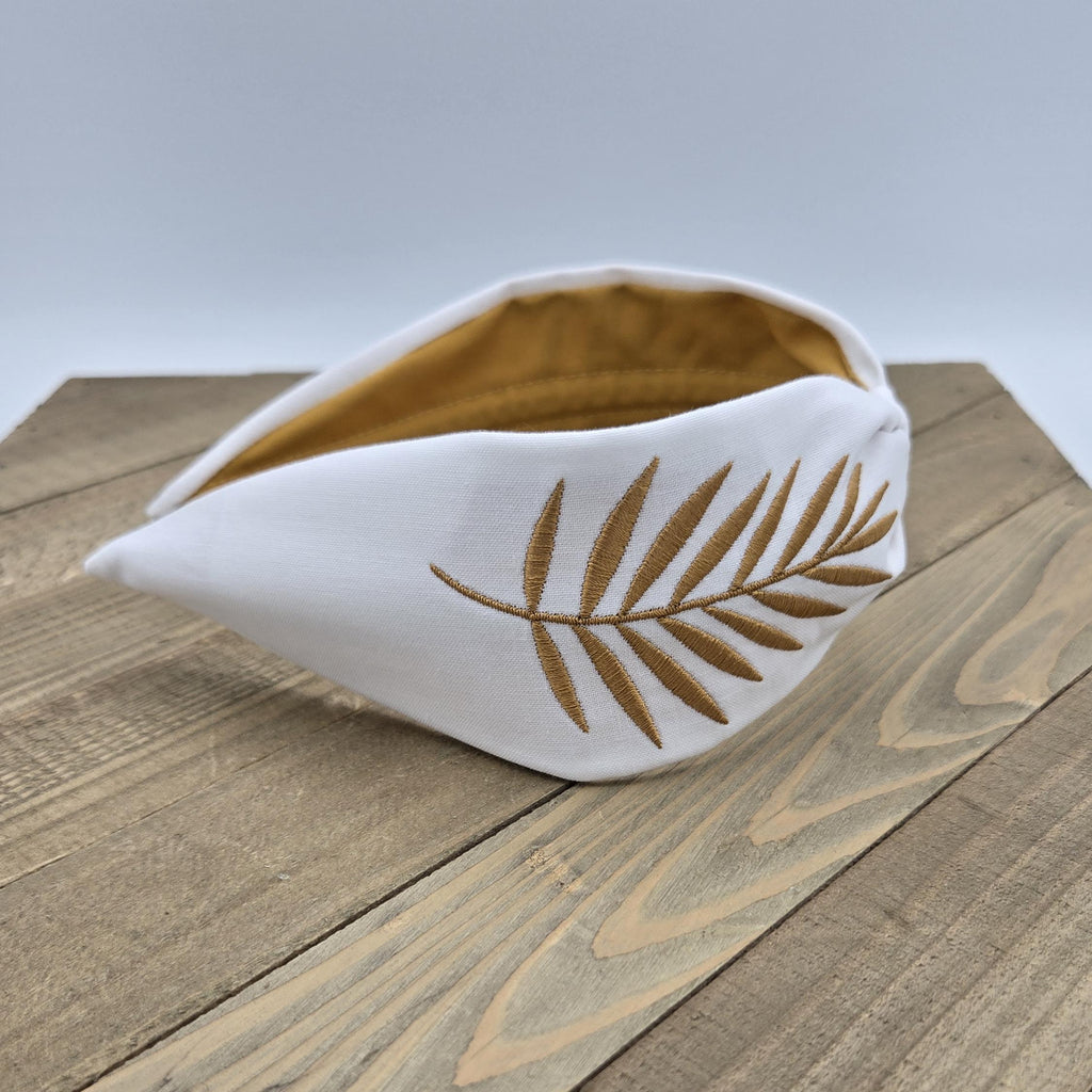 Headband, Handcrafted Headband, Embroidered Headband, Modern Headband, Bohemian, Wide Style, White, White Embroidered Hair band