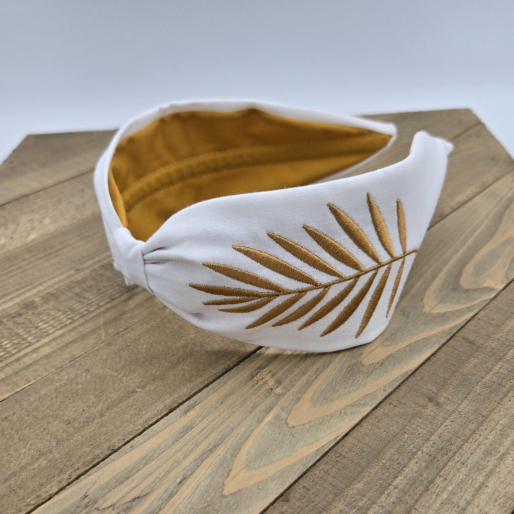 Headband, Handcrafted Headband, Embroidered Headband, Modern Headband, Bohemian, Wide Style, White, White Embroidered Hair band