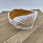 Headband, Handcrafted Headband, Embroidered Headband, Modern Headband, Bohemian, Wide Style, White, White Embroidered Hair band
