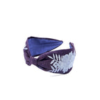 Embroidered Headband, Floral Embroidery Headband, Embroidery Headband, Modern Headband, Embroidered Hair band, Head band, Purple