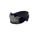 Embroidered Headband, Floral Embroidery Headband, Embroidery Headband, Modern Headband, Embroidered Hair band, Head band, Black and Gray