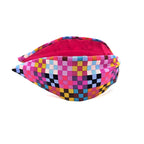 Wide Cotton Headband: Pink Bohemian Print, Handcrafted