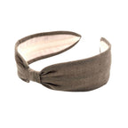 Headband, Handcrafted Headband, Woven Fabric Headbands, Modern Headband, Bohemian, Slim Style, Taupe, Medium Brown