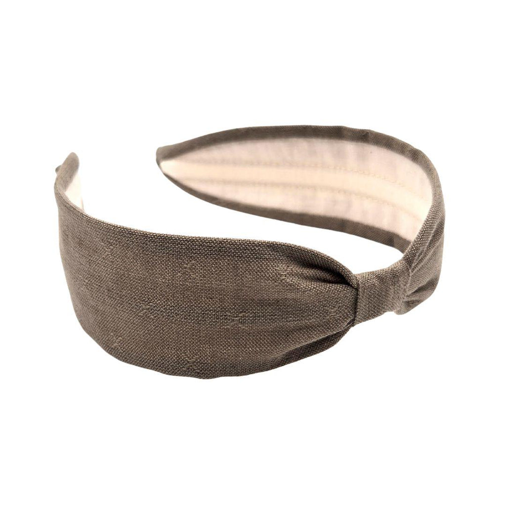 Headband, Handcrafted Headband, Woven Fabric Headbands, Modern Headband, Bohemian, Slim Style, Taupe, Medium Brown