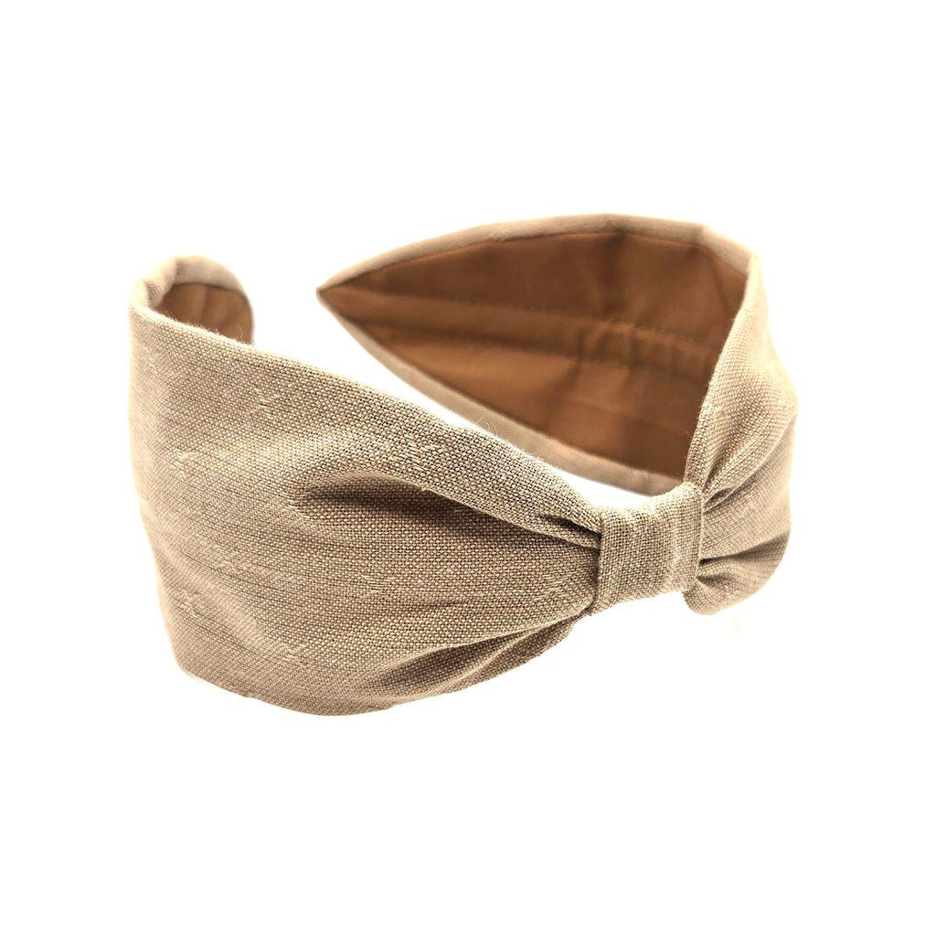 Headband, Handcrafted Headband for Women, Modern Headband, Diadema, Diadem, Bohemian, Wide Style, Woven Cotton, Camel, Light Brown