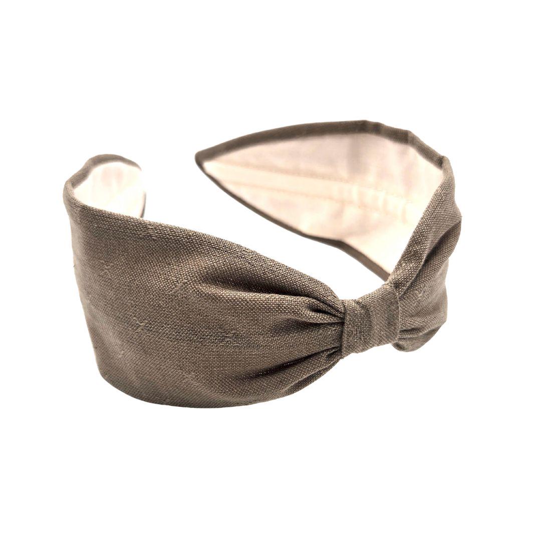 Headband, Handcrafted Headband for Women, Modern Headband, Diadema, Diadem, Bohemian, Wide Style, Woven Cotton, Brown, Taupe