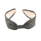 Headband, Handcrafted Headband, Woven Fabric Headbands, Modern Headband, Bohemian, Slim Style, Pepper, Black and Beige