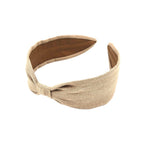 Headband, Handcrafted Headband, Woven Fabric Headbands, Modern Headband, Bohemian, Slim Style, Camel, Light Brown