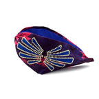 Magenta Blue Gold Embroidered Headband - image 5