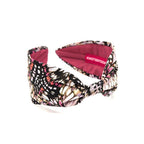 Liberty London Fabric Headband, Boho Headband, Wide Style Modern Headband, Handcrafted Headband, Butterfly Print, Black and Pink
