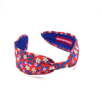 Liberty London Fabric Headband, Boho Headband, Slim Style Modern Headband, Floral Headband, Handcrafted Headband, Strawberry Headband