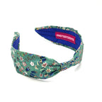 Liberty London Fabric Headband, Boho Headband, Slim Style Modern Headband, Floral Headband, Handcrafted Headband, Floral Green Headband